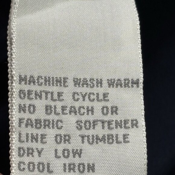 VTG 80s Liz Claiborne Blouse 6 Navy Gold Buttons Military Tailored Structured - Picture 7 of 15